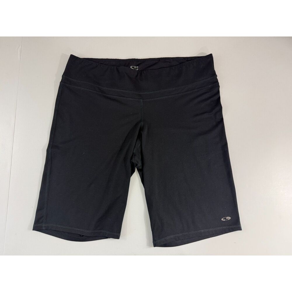 Champion Women’s Compression Bike Shorts XL Black C9 Athletic Workout 11"